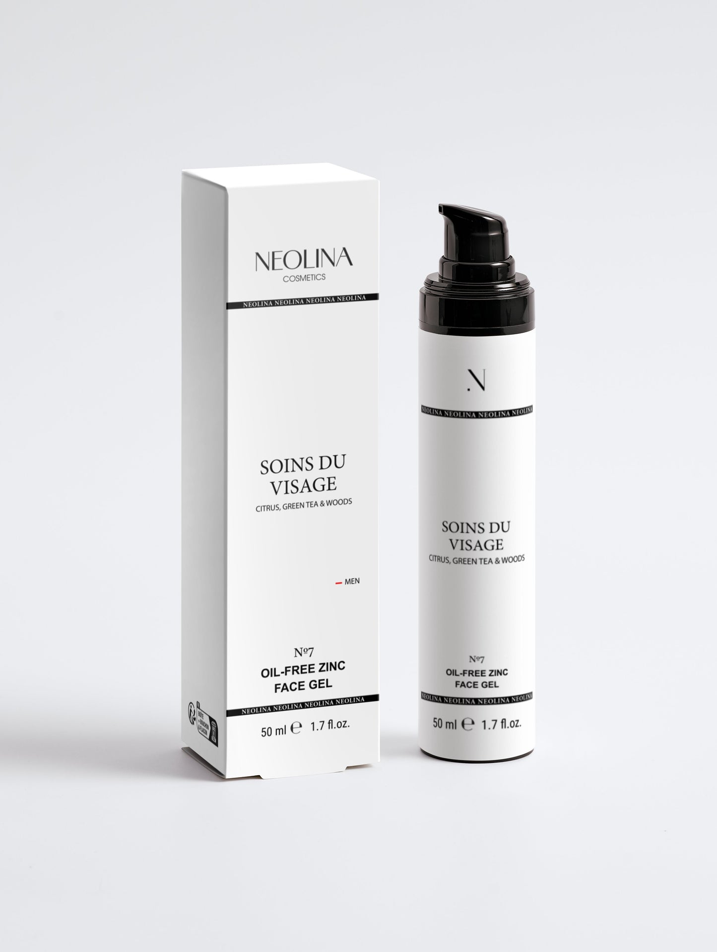 Gel Facial Sin Aceite con Zinc para Hombre