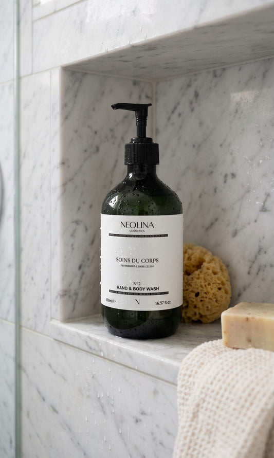 Hand & Body Wash, Peppermint & Dark Cedar